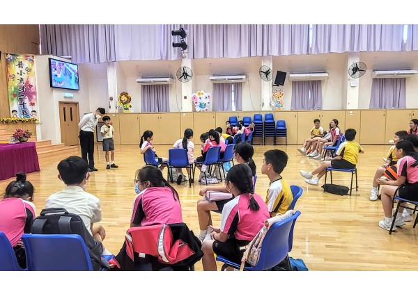 與「香港普通話研習社科技創意小學」合辦 「領袖生朋輩調解培訓」 ( 2024年10月19日 )